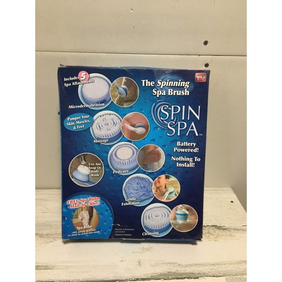 Spin Spa The Spinning Brush with 5 attachments NIB - Picture 2 of 4